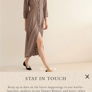 Doen Black and White Checkered Dress